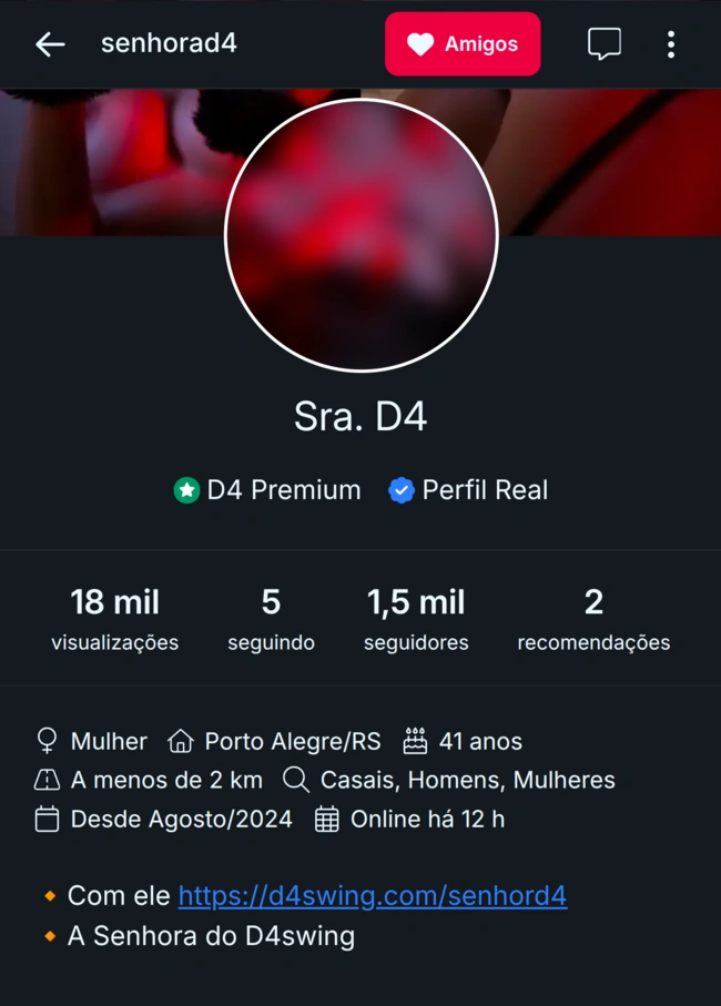 App screenshot Profile